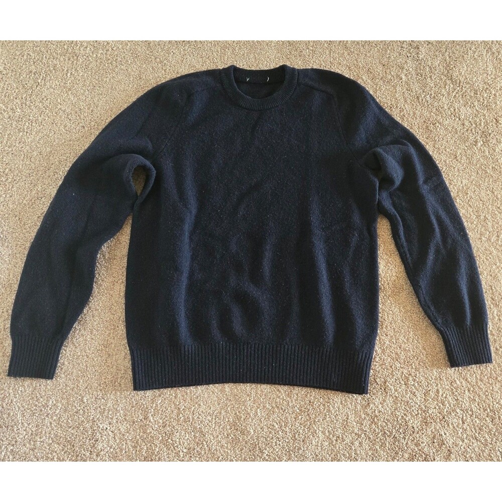 Mens Navy Blue Long Sleeve Sweater Size Medium